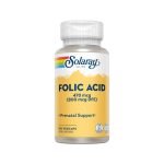 Ácido Fólico Solaray 100 Cápsulas