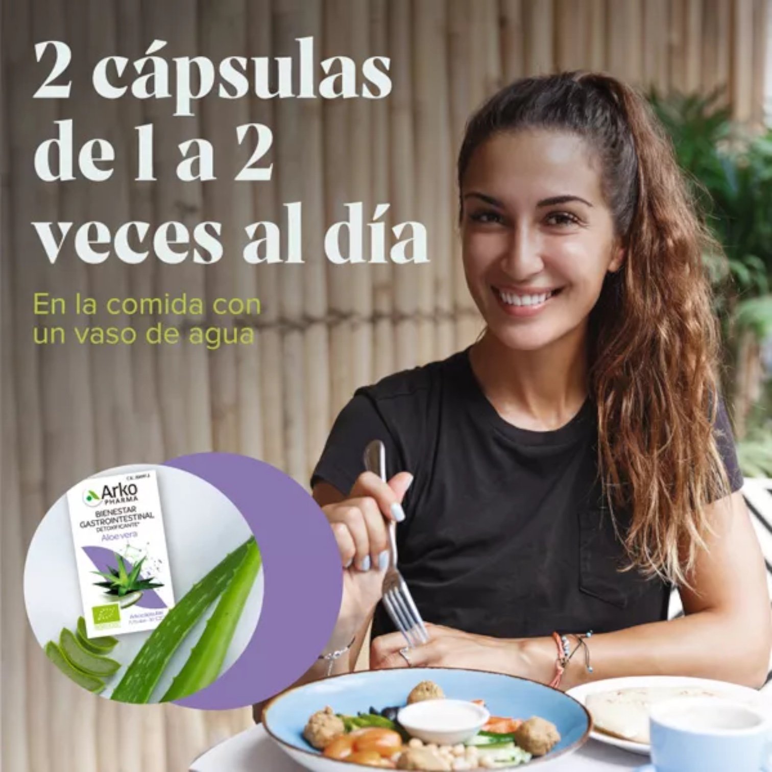 Aloe Vera Arkopharma 30 Cápsulas - Imagen 2