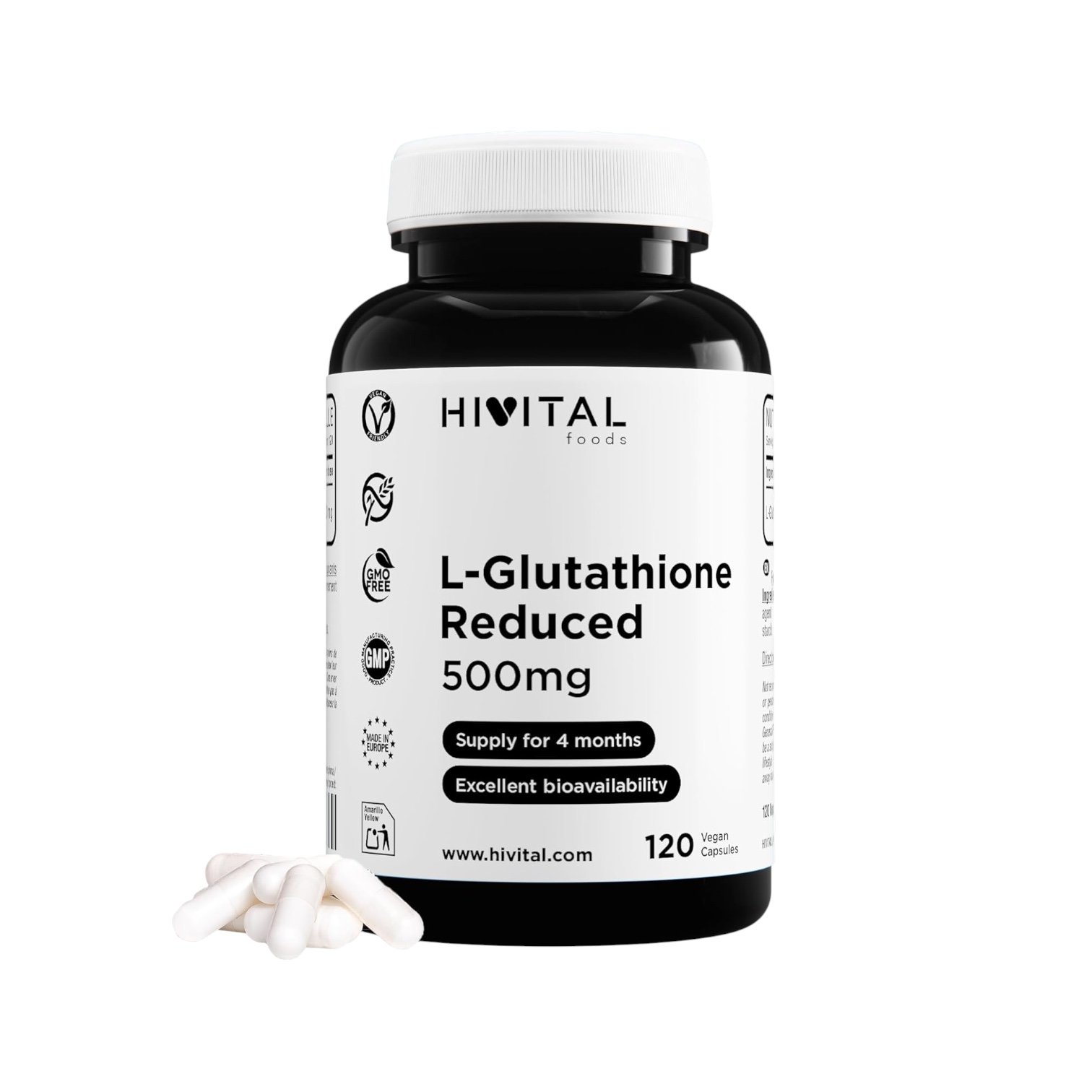 L-Glutation Hivital 120 Cápsulas