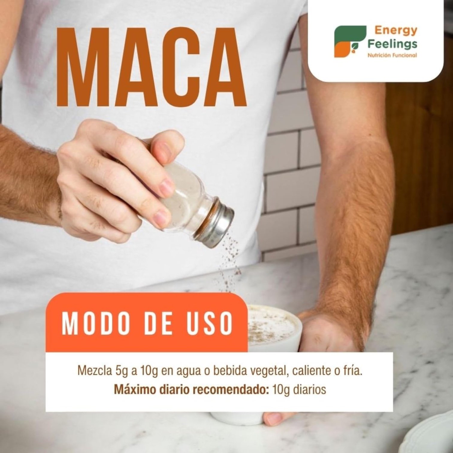 Maca Bio Polvo Energy Feelings - Imagen 5