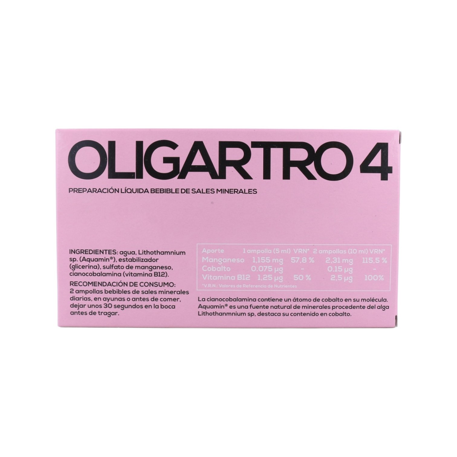 Manganeso, Cobalto y Vit. B12 Oligartro