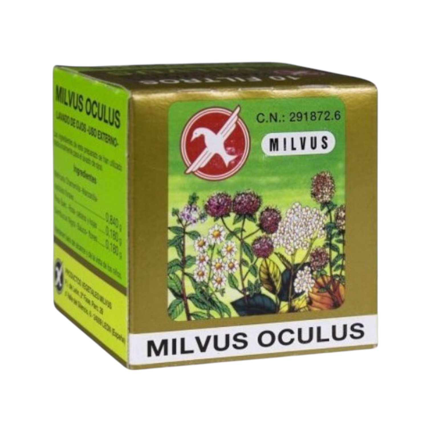 Milvus Oculus Te de Manzanilla, Rosa y Saúco para Limpieza Ocular