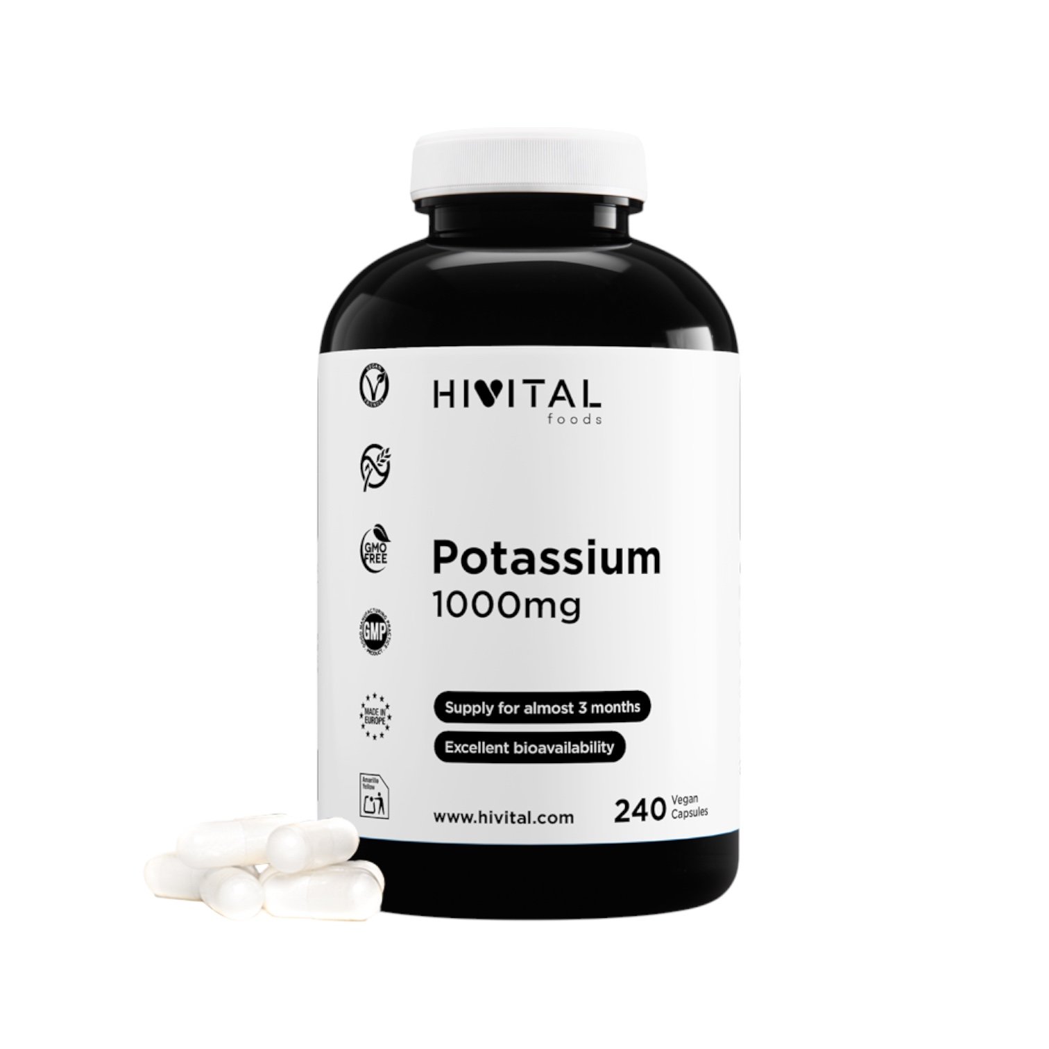 Potasio Hivital 240 Cápsulas