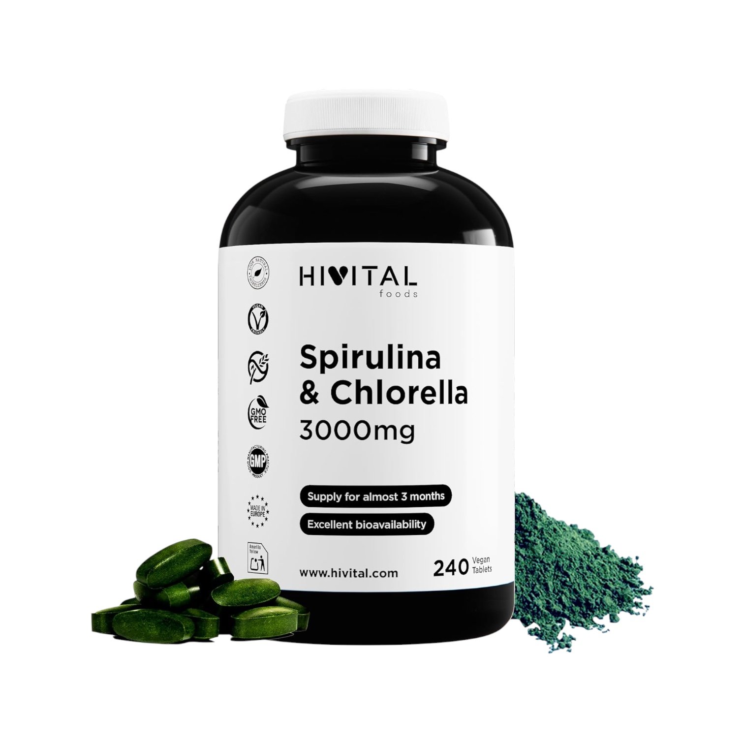 Spirulina & Chlorella Hivital