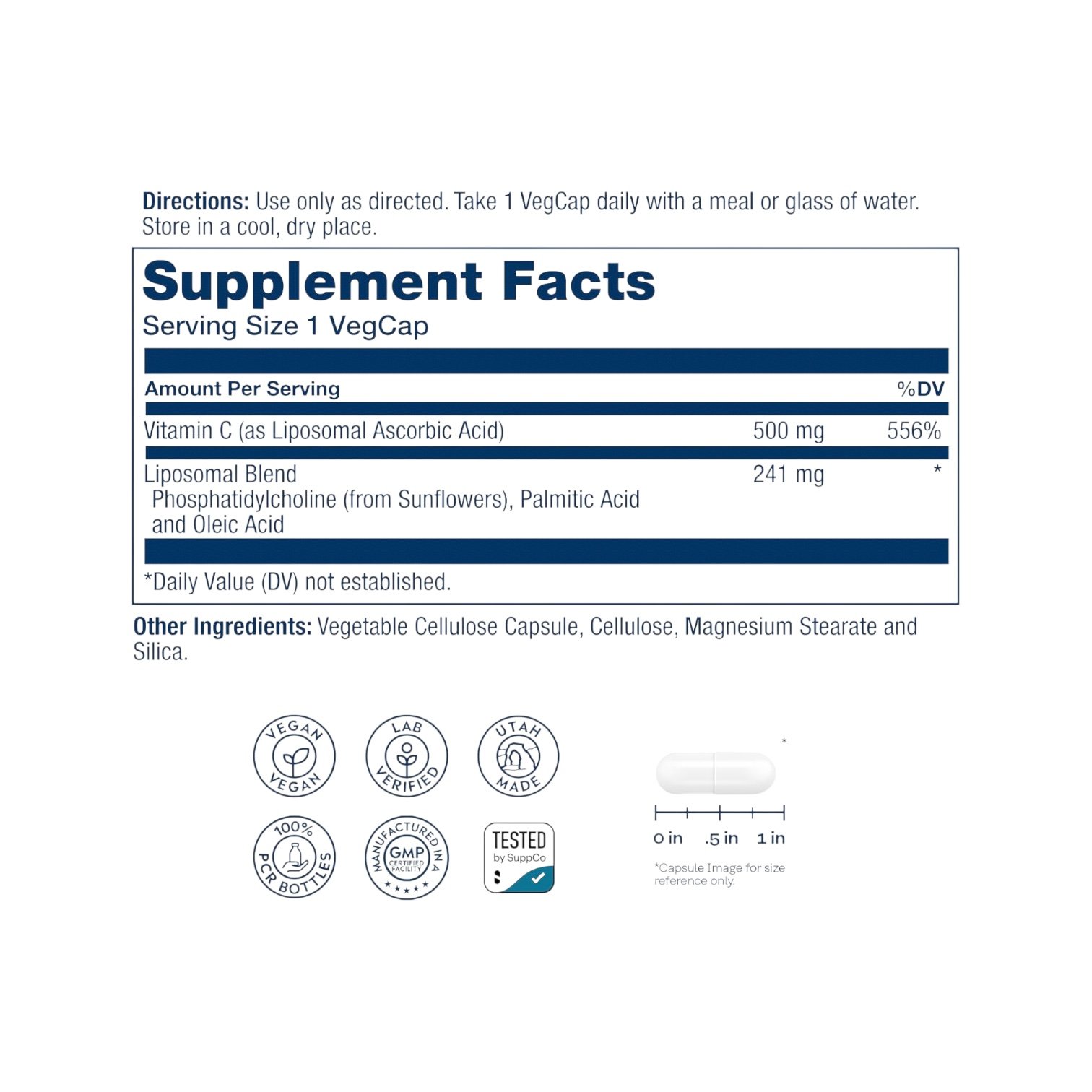 Vitamina C Liposomal Solaray - Imagen 2