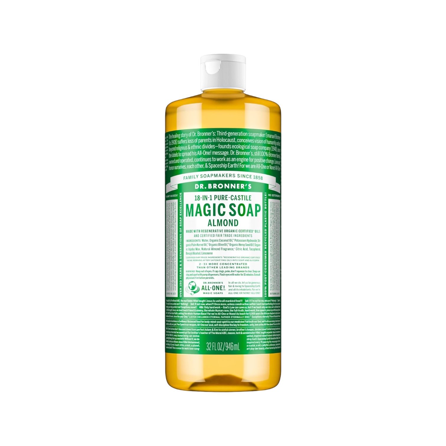 Dr Bronners Jabón Liquido Almendras