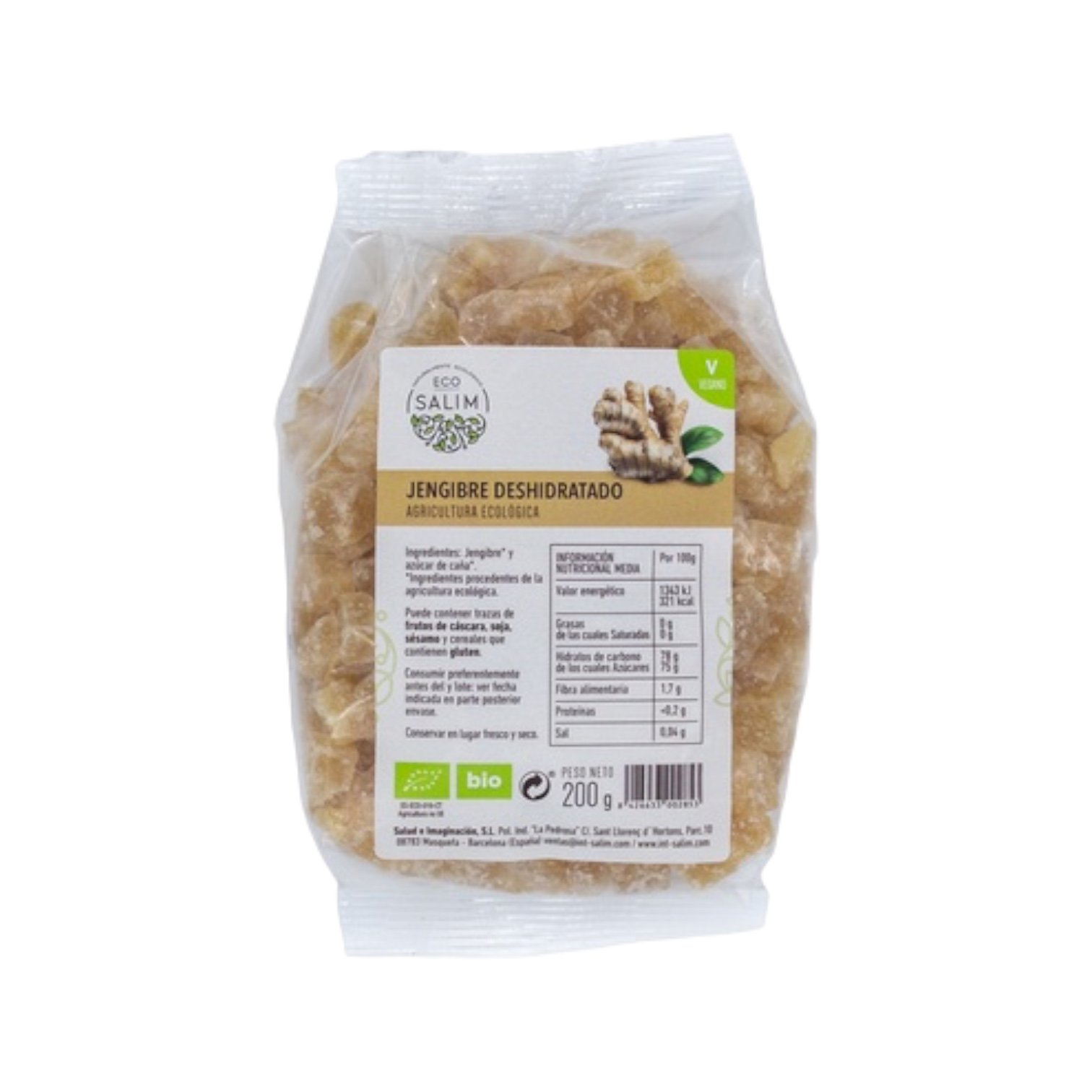 Jengibre Deshidratado Bio Vegan Eco Salim