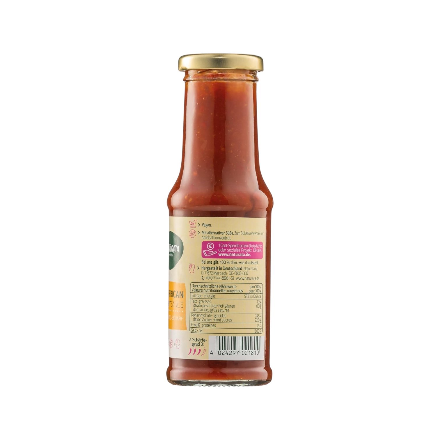 Salsa Barbacoa African Spirit Bio Naturata - Imagen 2