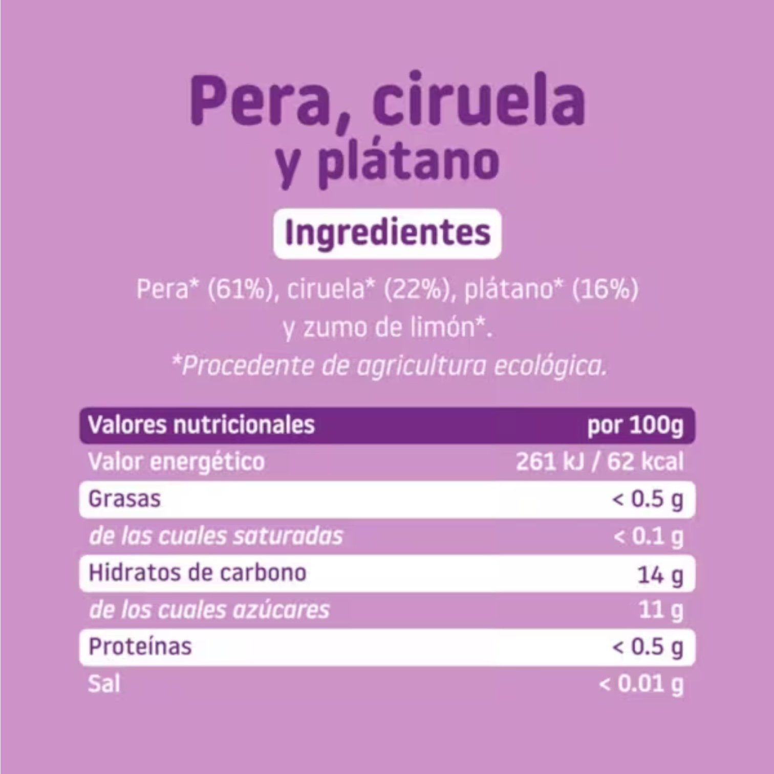Smileat Tarrito de Tres Frutas Ecológico - Imagen 3