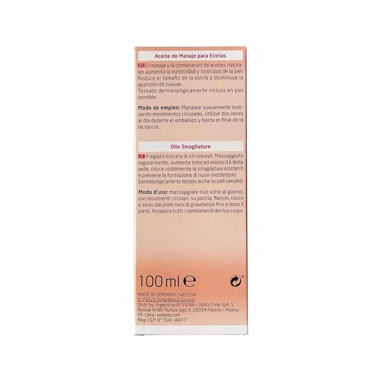 Weleda Aceite para masajes Antiestrias - Imagen 4