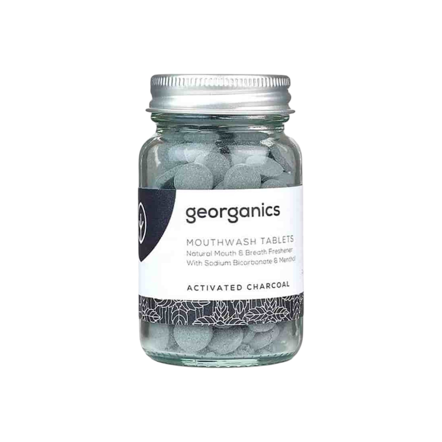 Georganics Enjuague Bucal Carbón Activo 180 Pastillas Vegan