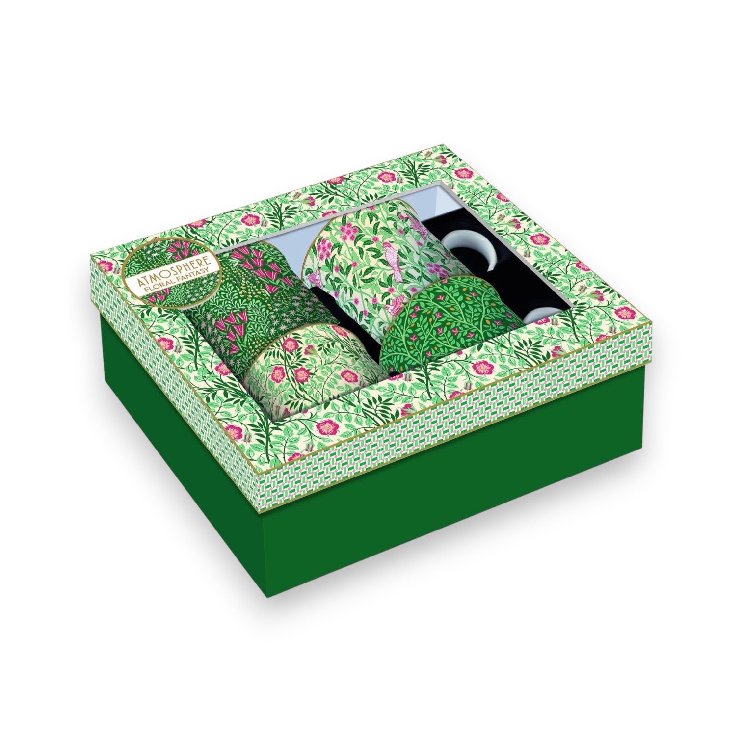 Set 4 Tazas de Porcelana Floral Fantasy 300 ml - Imagen 2